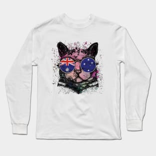 Cat australian Long Sleeve T-Shirt